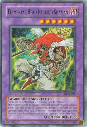 Elemental Hero Necroid Shaman (EOJ-EN036) - Enemy of Justice Unlimited