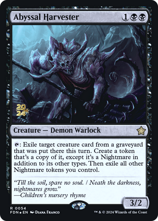 Abyssal Harvester (PRE-54S) - Foundations Promos Foil