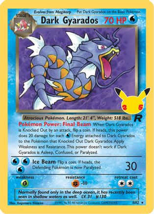 Dark Gyarados 008/82  - Holofoil Celebrations Classic Collection - Classic Collection