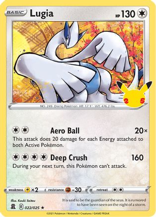 Lugia 022/025  - Holofoil Celebrations - Holo Rare