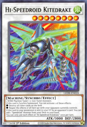 Hi-Speedroid Kitedrake (LED8-EN018) - Legendary Duelists: Synchro Storm 1st Edition