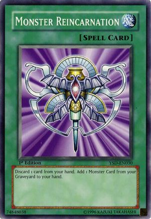 Monster Reincarnation (YSD-EN030) - Starter Deck 2006 Unlimited