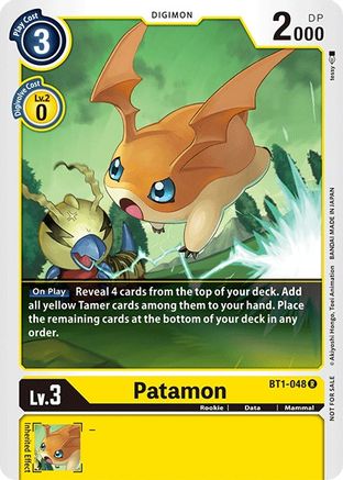 Patamon (Official Tournament Pack Vol.3) (BT1-048) - Release Special Booster 1.0