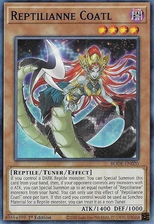 Reptilianne Coatl (BODE-EN020) - Burst of Destiny 1st Edition