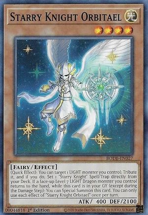 Starry Knight Orbitael (BODE-EN027) - Burst of Destiny 1st Edition