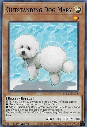 Outstanding Dog Mary (BODE-EN035) - Burst of Destiny 1st Edition