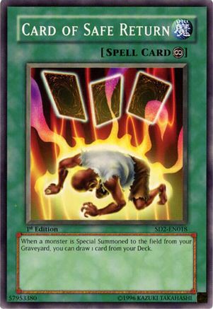Card of Safe Return (SD2-EN018) - Structure Deck: Zombie Madness 1st Edition