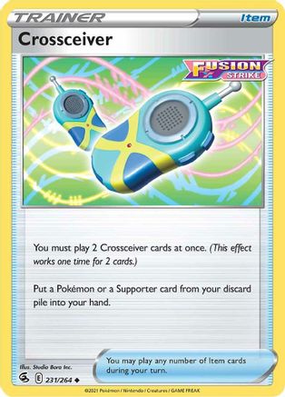 Crossceiver 231/264  SWSH08 Fusion Strike - Uncommon