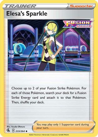 Elesa's Sparkle 233/264  SWSH08 Fusion Strike - Uncommon