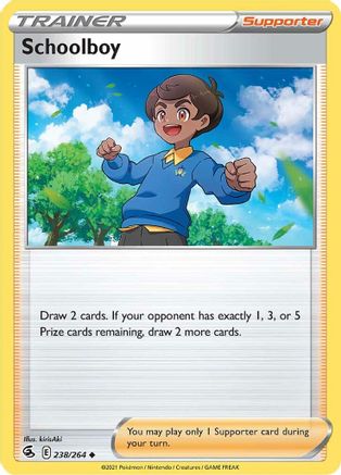 Schoolboy 238/264  - Reverse Holofoil SWSH08 Fusion Strike - Uncommon