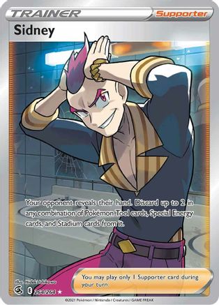 Sidney (Full Art) 264/264  - Holofoil SWSH08 Fusion Strike - Ultra Rare