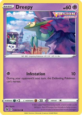 Dreepy 128/264  SWSH08 Fusion Strike - Common
