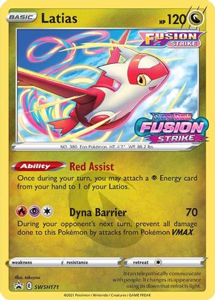 Latias SWSH171  - Holofoil SWSH Sword & Shield Promo Cards - Promo