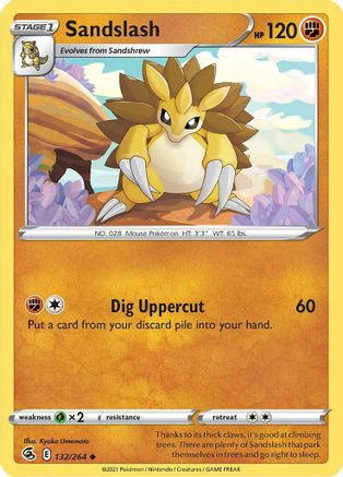 Sandslash 132/264  SWSH08 Fusion Strike - Uncommon