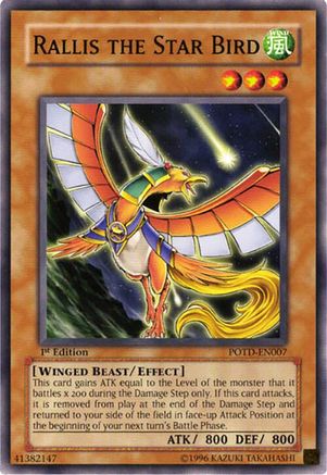 Rallis the Star Bird (POTD-EN007) - Power of the Duelist 1st Edition