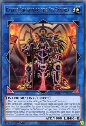 Battle Shogun of the Six Samurai (MGED-EN143) - Maximum Gold: El Dorado 1st Edition