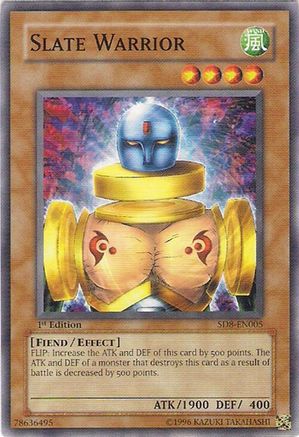 Slate Warrior (SD8-EN005) - Structure Deck: Lord of the Storm 1st Edition