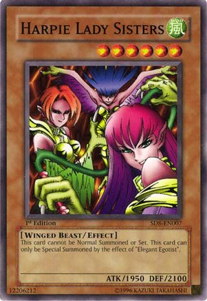 Harpie Lady Sisters (SD8-EN007) - Structure Deck: Lord of the Storm 1st Edition