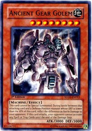 Ancient Gear Golem (SD10-EN012) - Structure Deck: Machine Re-Volt 1st Edition