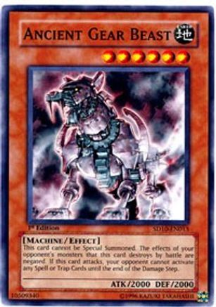 Ancient Gear Beast (SD10-EN013) - Structure Deck: Machine Re-Volt 1st Edition