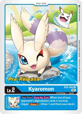 Kyaromon (BT6-002) - Double Diamond Pre-Release Cards Foil