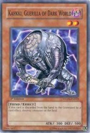 Kahkki, Guerilla of Dark World (STON-EN018) - Strike of Neos 1st Edition