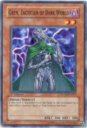 Gren, Tactician of Dark World (STON-EN019) - Strike of Neos 1st Edition