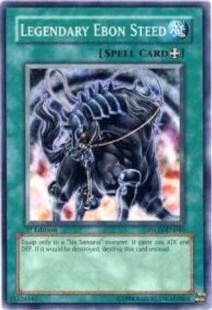 Legendary Ebon Steed (STON-EN040) - Strike of Neos 1st Edition