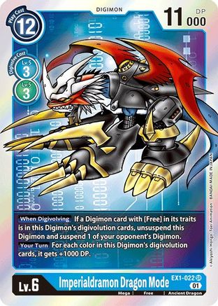 Imperialdramon Dragon Mode (EX1-022) - Classic Collection Foil