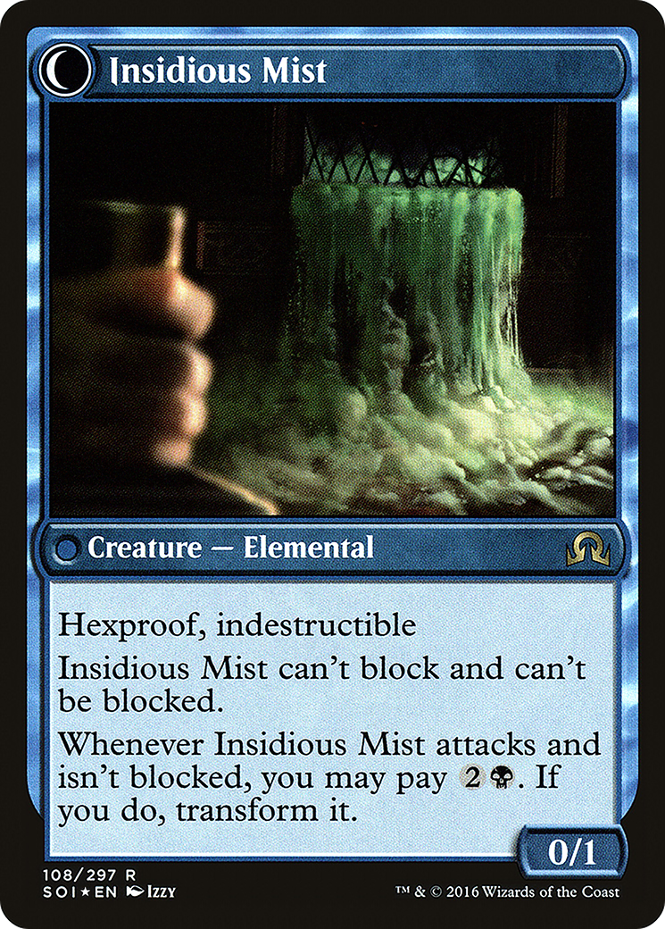 Elusive Tormentor // Insidious Mist (PRE-108S) - Shadows over Innistrad Promos: (Double Faced Transform) Foil