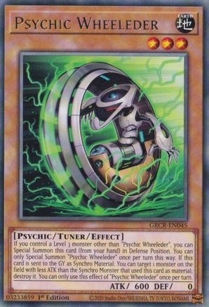 Psychic Wheeleder (GRCR-EN045) - The Grand Creators 1st Edition