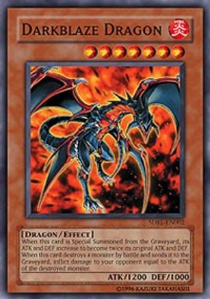 Darkblaze Dragon (SDRL-EN002) - Structure Deck: Rise of the Dragon Lords 1st Edition