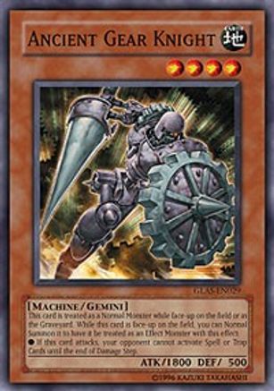 Ancient Gear Knight (GLAS-EN029) - Gladiator's Assault 1st Edition