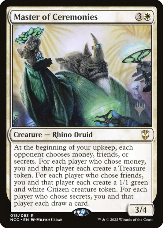 Master of Ceremonies (PPSNC-18P) - New Capenna Commander Promos Foil