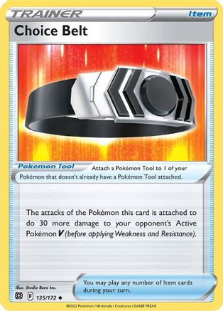 Choice Belt 135/172  SWSH09 Brilliant Stars - Uncommon