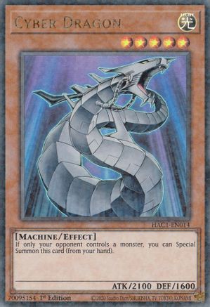 Cyber Dragon (Duel Terminal) (HAC1-EN014) - Hidden Arsenal: Chapter 1 1st Edition