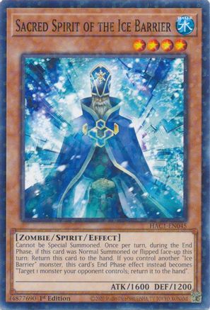 Sacred Spirit of the Ice Barrier (Duel Terminal) (HAC1-EN045) - Hidden Arsenal: Chapter 1 1st Edition