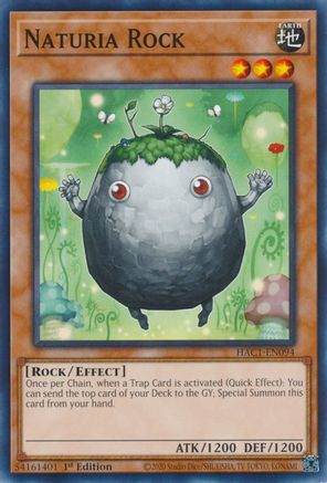 Naturia Rock (HAC1-EN094) - Hidden Arsenal: Chapter 1 1st Edition