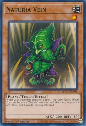 Naturia Vein (HAC1-EN096) - Hidden Arsenal: Chapter 1 1st Edition