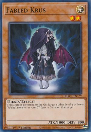 Fabled Krus (HAC1-EN129) - Hidden Arsenal: Chapter 1 1st Edition