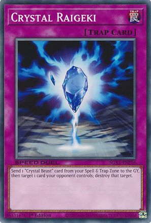 Crystal Raigeki (SGX1-ENF16) - Speed Duel GX: Duel Academy Box 1st Edition