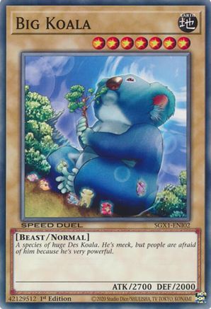 Big Koala (SGX1-ENI02) - Speed Duel GX: Duel Academy Box 1st Edition