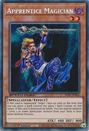 Apprentice Magician (Secret Rare) (SGX1-ENI05) - Speed Duel GX: Duel Academy Box 1st Edition