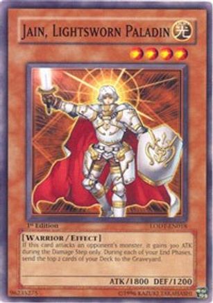 Jain, Lightsworn Paladin (LODT-EN018) - Light of Destruction 1st Edition