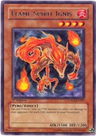 Flame Spirit Ignis (LODT-EN087) - Light of Destruction 1st Edition