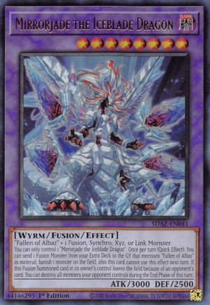 Mirrorjade the Iceblade Dragon (SDAZ-EN041) - Structure Deck: Albaz Strike 1st Edition