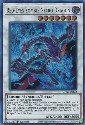 Red-Eyes Zombie Necro Dragon (GFP2-EN133) - Ghosts From the Past: The 2nd Haunting 1st Edition