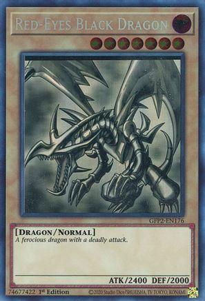 Red-Eyes Black Dragon (Ghost Rare) (GFP2-EN176) - Ghosts From the Past: The 2nd Haunting 1st Edition