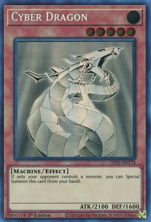 Cyber Dragon (Ghost Rare) (GFP2-EN178) - Ghosts From the Past: The 2nd Haunting 1st Edition