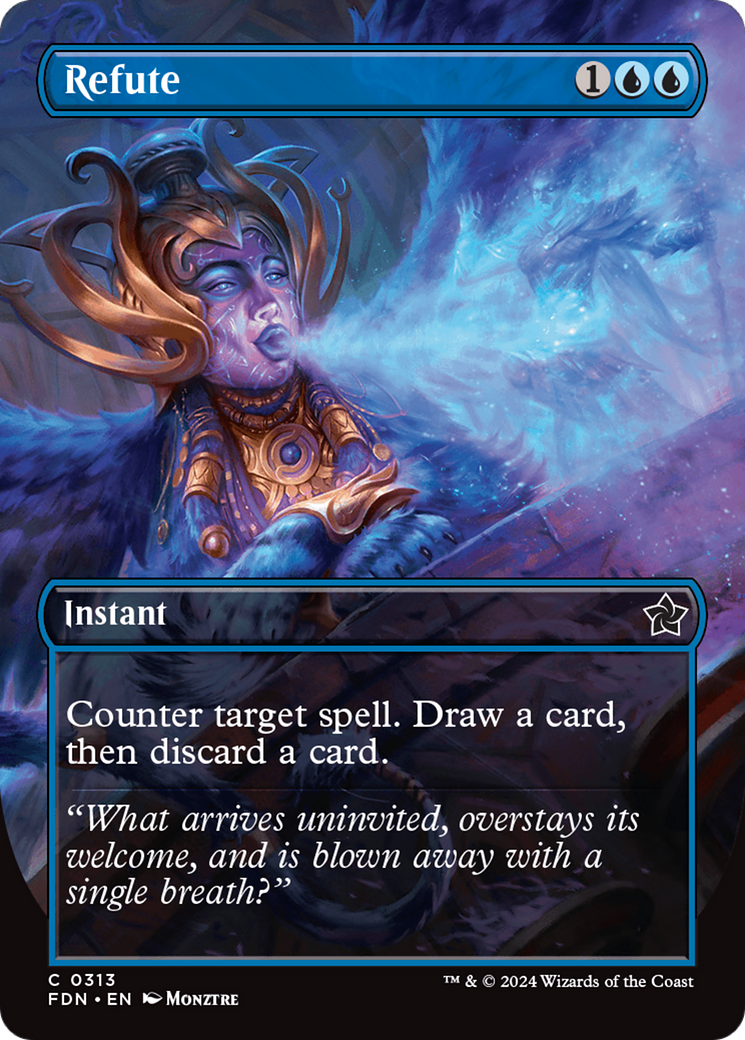 Refute (FDN-313) - Foundations (Borderless) Foil